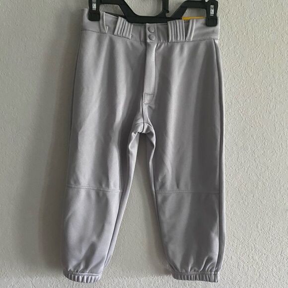 Easton Rival+ Knicker Baseball Pant Youth Size M Medium Solid Gray 25”-27” sport - Picture 3 of 6